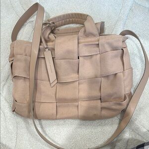 Lucky Brand Woven Beige Crossbody Bag
